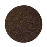 Tapeso Rond vloerkleed Lush - bruin - 100 cm rond - thumbnail