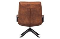 WOOOD Draaifauteuil 'Jouke' Met armleuning, PU, kleur Cognac - thumbnail