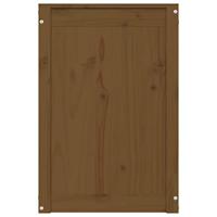 Wasmand 44x44x66 cm massief grenenhout honingbruin - thumbnail