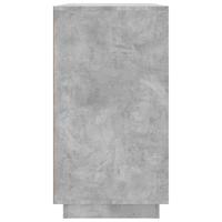 Dressoir 80x34x75 cm bewerkt hout betongrijs - thumbnail