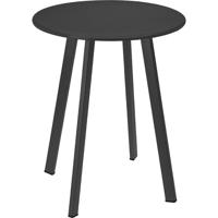 Bijzettafel Buiten Metaal Ø40cm Donker Grijs - thumbnail