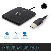 ID/SIP-kaartlezer Ewent EW1052 USB 2.0 Zwart - thumbnail