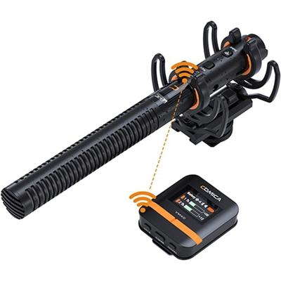 Comica CVM-VM40 Draadloze shotgun microfoon + 32GB onboard rec. Comica CVM-VM40 Draadloze shotgun microfoon + 32GB onboard rec.