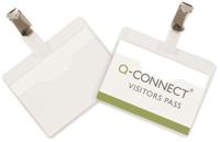 Q-CONNECT badge met clip 90 x 60 mm, doos van 25 stuks - thumbnail