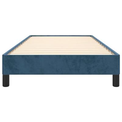Bedframe zonder matras 100x200 cm fluweel donkerblauw