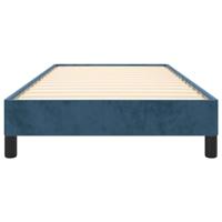 Bedframe zonder matras 100x200 cm fluweel donkerblauw - thumbnail