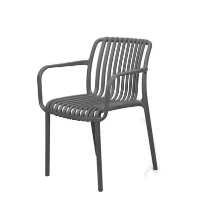 Tuinstoel Porto GR-19 Grijs Stoel Stapelbaar Buiten Tuin Vita