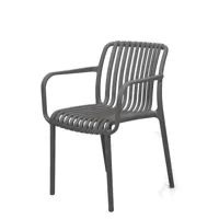 Tuinstoel Porto GR-19 Grijs Stoel Stapelbaar Buiten Tuin Vita - thumbnail