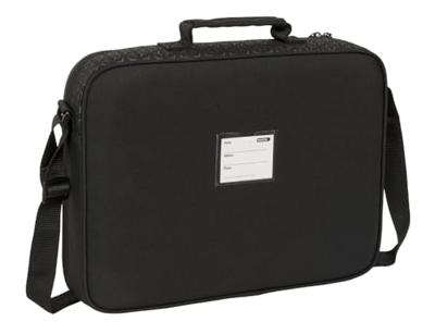 Schooltas BlackFit8 Old school Zwart Grijs 38 x 28 x 6 cm Schooltas BlackFit8 Old school Zwart Grijs 38 x 28 x 6 cm