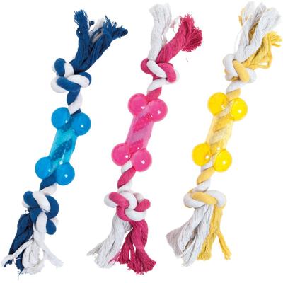 Hondenspeelgoed TPR Been met Koord - 9 cm 21 x 6 x 5 cm Flamingo Multicolor