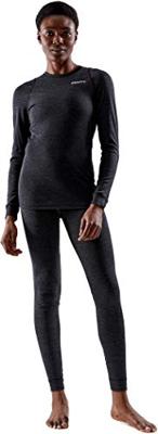 Craft 1909710 Core Wool Merino Set Wmn - Black Melange - L Craft 1909710 Core Wool Merino Set Wmn - Black Melange - L
