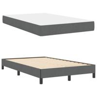 Boxspring bed Anders Donkergrijs 120 x 200 cm Stof - thumbnail