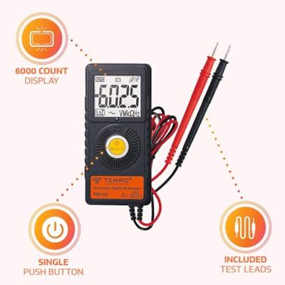 Tempo Communications PM100 Multimeter Digitaal CAT III 300 V Weergave (counts): 6000 Tempo Communications PM100 Multimeter Digitaal CAT III 300 V Weergave (counts): 6000
