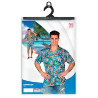 Hawaii Blouse Tropical Blauw - thumbnail