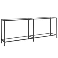 Wandtafel 200x35x75,5 cm gehard glas transparant - thumbnail