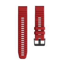 By Qubix - Siliconen bandje - Rood - Compatible met Garmin Fenix 8-51mm - Compatible Garmin bandje - thumbnail