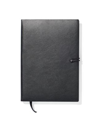 HEMA Notitieboek gelinieerd PU zwart A5