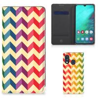 Samsung Galaxy A40 | Hoesje met Magneet | Zigzag Multi Color - thumbnail