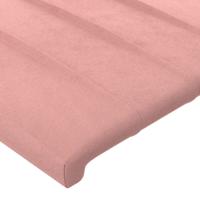 Hoofdborden 4 st 72x5x78/88 cm fluweel roze - thumbnail