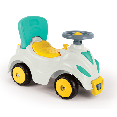 Dolu Smile Car Loopauto Geel/Blauw Dolu Smile Car Loopauto Geel/Blauw
