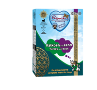 Renske vers bereid kalkoen met eend natvoer hond (tetra) 12 x 375 g - thumbnail