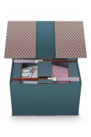 Pip Studio Giftset Bowls 15cm & Chopsticks Oriental Flower Festival Blauw - thumbnail