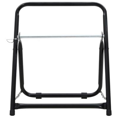 VidaXL Slanghaspelwagen 48 cm 45 kg gepoedercoat staal zwart