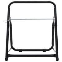 Slanghaspelwagen 48 cm 45 kg gepoedercoat staal zwart - thumbnail