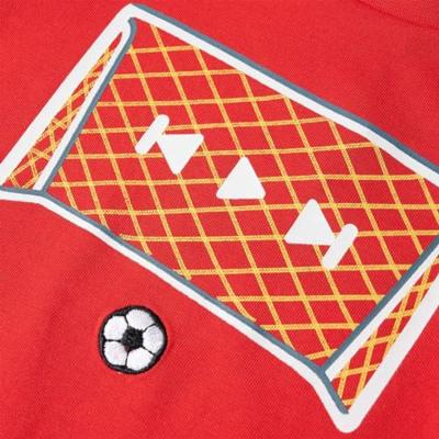 Kindershirt met doelprint 140 rood Kindershirt met doelprint 140 rood