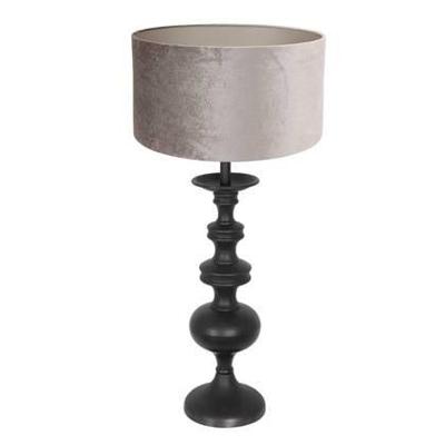 Steinhauer Klassieke schemerlampLyons C met taupe velours kap - 3483ZW