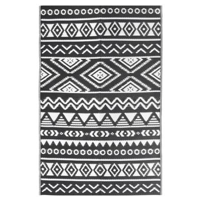 VidaXL Buitenkleed arakil 160x230 cm polypropeen zwart VidaXL Buitenkleed arakil 160x230 cm polypropeen zwart