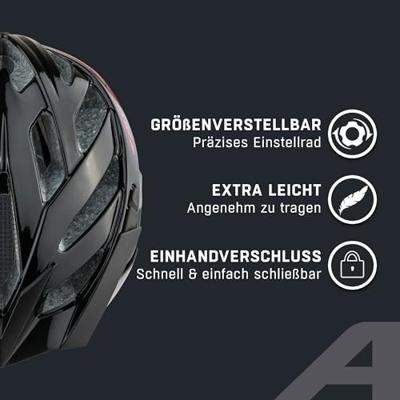 Alpina sports tour helm panoma 2.0 52-57 glans zwart/roze