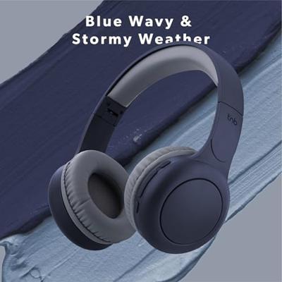 T'nB - Tonality over-ear Bluetooth-hoofdtelefoon, schuimrubberen pads, batterijduur 24 uur, 3,5 mm jack kabel inbegrepen - Blauw