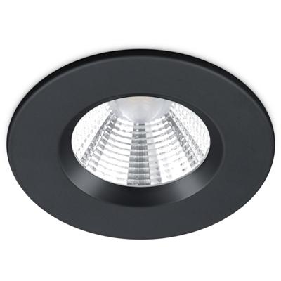 Dimbare LED Inbouwspot 5W Mat Zwart - Waterdicht IP65 - Warm Wit 3000K