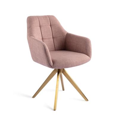 Jesper Home Noto eetkamerstoel Vintage Rose turn gold