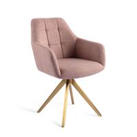 Jesper Home Noto eetkamerstoel Vintage Rose turn gold - thumbnail