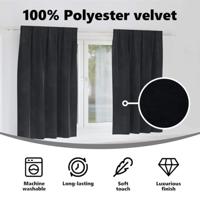 VidaXL Verduisterende gordijnen 2 pcs zwart 140 x 175 cm fluweel - thumbnail