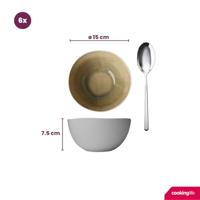 Cookinglife Soepkommen / Kommen Belize ø 15 cm - 6 stuks - thumbnail