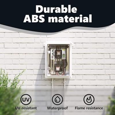 VidaXL Bedieningskast grijs 40 x 17,5 x 50 cm abs kunststof