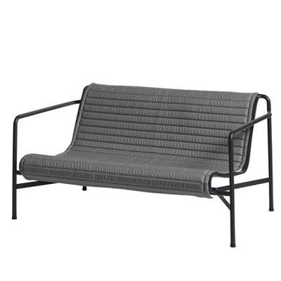 HAY Palissade Kussen Gewatteerd Loungebank Antraciet