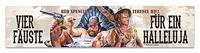 Bud Spencer & Terence Hill Tin Sign with Magnet Vier Fäuste für ein Halleluja 16 x 3,5 cm - thumbnail