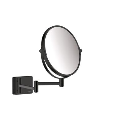 Hansgrohe Addstoris make-up spiegel 3x vergroting mat zwart 41791670 Hansgrohe Addstoris make-up spiegel 3x vergroting mat zwart 41791670