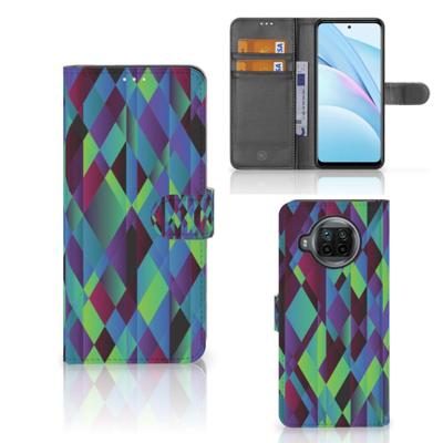 Xiaomi Mi 10T Lite | Book Case | Abstract Green Blue Xiaomi Mi 10T Lite | Book Case | Abstract Green Blue