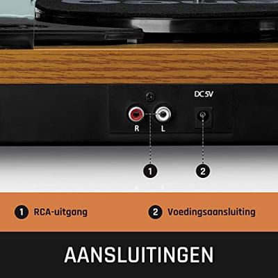 Lenco LS-10WD Platenspeler met Ingebouwde Speakers MDF/Naturel Lenco LS-10WD Platenspeler met Ingebouwde Speakers MDF/Naturel