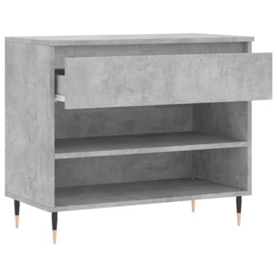 VidaXL Schoenenkast 70x36x60 cm bewerkt hout betongrijs VidaXL Schoenenkast 70x36x60 cm bewerkt hout betongrijs