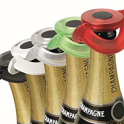 Adhoc champagnestop Gusto 8,2 x 1,7 cm siliconen rood Adhoc champagnestop Gusto 8,2 x 1,7 cm siliconen rood