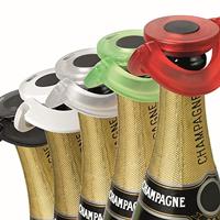 Adhoc champagnestop Gusto 8,2 x 1,7 cm siliconen rood - thumbnail