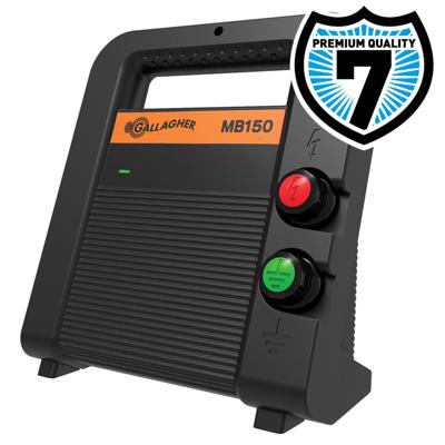 Gallagher MB150 schrikdraadapparaat - 230V/12V/1,5J - 388311 388311 Gallagher MB150 schrikdraadapparaat - 230V/12V/1,5J - 388311 388311
