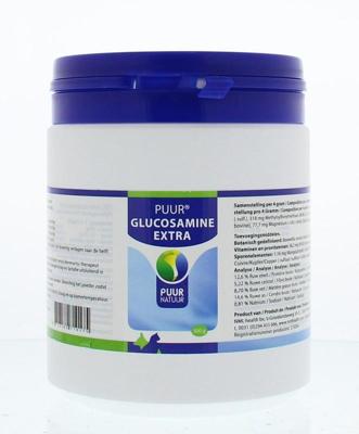 PUUR NATUUR GLUCOSAMINE EXTRA (COMPLEET) VOOR HOND EN KAT 500 GR