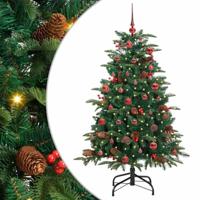 VidaXL Kunstkerstboom groen 150 cm pvc en metaal en plastic - thumbnail